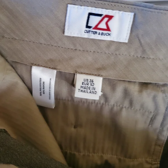 Cutter & Buck Men's Shorts Golf Pockets Front Pleated Sz 36 Classiccore Preppy - Picture 7 of 12